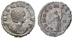 Roman Silver & Bronze - Imperial SALONINA, wife of Gallienus, (died A.D. 268), antoninianus, Rome mint, (3.67 g), obv. diademed veiled and draped bust of Salonina to right on crescent, around SALONINA