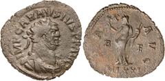 Roman Silver & Bronze - Imperial CARAUSIUS, (A.D. 287-293), billon antoninianus, London mint, (4.70 g), obv. radiate draped and cuirassed bust of Carausius to right, around IMP CARAVSIVS P F AVG, rev.