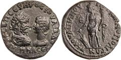 Greek Silver & Bronze Coins - Celtic - Susanian THRACE, (Moesia Inferior), Marcianopolis, Septimius Severus and Julia Domna, (A.D. 193-211), AE Pentassarion, (11.95 g), obv. Septimius Severus laureate