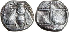 Greek Silver & Bronze Coins - Celtic - Susanian IONIA, Ephesus, (c.415-394 B.C.), silver drachm, (3.126 grams), obv. bee with straight wings, around **E F* across, dotted border, rev. crude quadripart