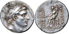 Greek Silver & Bronze Coins - Celtic - Susanian SYRIA, Kingdom of, Demetrios I, (162-155 B.C.), silver tetradrachm, (16.79 g), Antioch mint, issued year SE 158 = 155/4 B.C., obv. diademed head of Deme