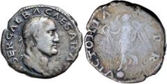 Roman Silver & Bronze Coins - Imperial - Augustus - J GALBA, (October - November 68 A.D.), silver denarius, Rome Mint, (3.09 g), obv. head of Galba bare-headed to right around IMP SER GALBA A[VG], rev