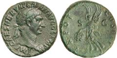 Roman Silver & Bronze Coins - Imperial - Augustus - J TRAJAN, (A.D. 98-117), AE as, Rome mint, issued 98-99, (12.59 g), obv. laureate head of Trajan to right, around IMP CAES NERVA TRAIAN AVG GERM P M