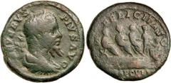 Roman Silver & Bronze Coins - Imperial - Augustus - J SEPTIMIUS SEVERUS, (A.D. 193-211), AE as, Rome mint, issued A.D. c.204-5, (10.09 g), obv. laureate head of Septimius Severus to right, around SEVE