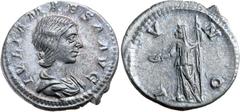 Roman Silver & Bronze Coins - Imperial - Augustus - J JULIA MAESA, grandmother of Elagabalus, (c.A.D.218-225), silver denarius, Rome mint, (3.12 g), obv. draped bust to right, IVLIA MAESA AVG, rev. IV