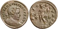 Roman Silver & Bronze Coins - Imperial - Severus Alex MAXIMINUS II, (A.D. 309-313), AE follis, Trier Mint, isssued 310-313, (5.13 g), obv. laureate head right, around IMP MAXIMINVS PF AVG, rev. Genius