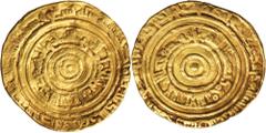 Islamic Coins Islamic Dynasties, Egypt, Fatimid, Al-'Aziz, (AH 365-386, AD 975-996), gold dinar, 21mm, (4.06 g), al-Mansuriya (Ifriquia near Qairawan), mint, dated 369 AH (979-980 AD), obv. and rev. t
