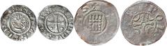 World Silver & Bronze Coins Crusaders, County of Tripoli, Raymond II or III, (1137-1187), billon denier, 16mm, (1.01 g), Struck c.1149-1164, obv. + [RAM]VNDVS CONS, cross pattee; pellet in each lower 