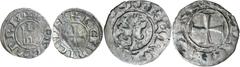 World Silver & Bronze Coins Crusaders, Lusignan Kingdom of Cyprus, Henry I, (1218-1253), billon denier, 18mm, (0.64 g), obv. +hNRICVS 8, cross pattee, rev. +REX CVPRI 8, gateway with two battlements, 