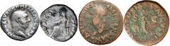 Roman Silver & Bronze Coins - Imperial Vitellius, (Late April - Dec 20, 69 A.D.), silver denarius, Rome Mint, (2.67 g), obv. laureate head of Vitellius to right around A VITELLIVS GERM IMP AVG TR P, r