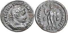 Roman Silver & Bronze Coins - Imperial Constantine I, (A.D. 307-337), AE follis, issued 314-315, London mint, (2.96 g), obv. laureate cuirassed bust to right of Constantine, around IMP CONSTANTINVS AV