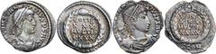 Roman Silver & Bronze Coins - Imperial Constantius II, (A.D. 337-361), silver siliqua, Arles Mint, issued c.353-357, (2.25 g), obv. pearl-diademed bust of Constantius II to right, around DN CONSTAN TI