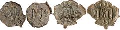 Byzantine Silver & Bronze Coins Tiberius III, (A.D. 698-705), Constantinople mint, AE half follis (S.1369, DOC 13); AE follis, Syracuse mint (S.1395, DOC 32) (Ex CNG eSale 259 [lot 446]) (illustrated)