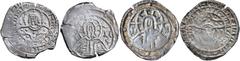Byzantine Silver & Bronze Coins Manuel II Palaeologus (A.D. 1391-1423), Constantinople mint, silver stavraton or half hyperpyron, (S.2549, Gr.1513, LPC 1) (Illustrated) (ex I.S.Wright Sale 139 [lot 49