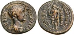 Roman Silver & Bronze Coins - Provincial PHRYGIA, Eumenia, Nero, (54-68 A.D.), AE 19mm, (5.17 g), Struck 54-59 A.D., Jovius Kleon, archon of Asia, obv. bare-headed and draped bust right of Nero around