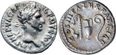 Roman Silver & Bronze Coins - Imperial NERVA, (A.D. 96-98), silver denarius, Rome mint, issued A.D. 97, (2.85 g), obv. laureate head of Nerva to right, around IMP NERVA CAES AVG P M TR POT, rev. aroun