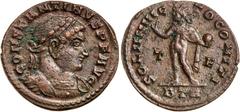 Roman Silver & Bronze Coins - Imperial ROMAN, a group of 4th century AE, including Constantine I follis, (issued 312 A.D.), rev. Jupiter standing left, Thessalonica mint, (S.15938) (illustrated), anot