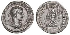 Roman Silver & Bronze Coins - Imperial Elagabalus, (A.D. 218-222), silver antoninianus, Rome mint, issued 219 A.D., (4.86 g), obv. radiate bust of Elagabalus draped and cuirassed to right, around IMP 