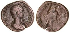 Roman Silver & Bronze Coins - Imperial Orbiana, wife of Severus Alexander, (m.A.D.225), AE sestertius, special marriage issue of Alexander, Rome Mint, 225 A.D., (23.01 g), obv. SALL BARBIA ORBIANA AVG