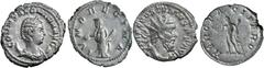 Roman Silver & Bronze Coins - Imperial Valerian I, (253-260 A.D.), antoninianus, issued c.255-256 A.D., Rome Mint, (2.28 g), obv. radiate bust of Valerian I right, around IMP C P LIC VALERIANVS P F AV