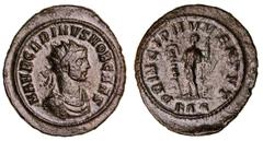 Roman Silver & Bronze Coins - Imperial Carinus as Caesar, (A.D. 283-285), Rome mint, issued 282 A.D., fifth officina, billon antoninianus, (3.59 g), obv. M AVR CARINVS NOB CAES, radiate draped and cui