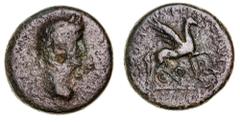 Roman Silver & Bronze Coins - Roman Provincial Coins Corinthia, Corinth, Tiberius, (14-37 A.D.), AE as, 21mm (7.43 g), L. Rutilius Plancus and A. Vatronius Labeo, duoviri, struck A.D. 12/13 - 15/16, o