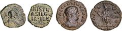 Byzantine Silver & Bronze Coins Constantine VIII, period of (1025-1028), copper follis (10.51 g), Anonymous Class A3, Constantinople mint, obv. Nimbate facing bust of Christ, raising hand in benedicti