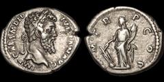 Roman Imperial Didius Julianus. A.D. 193. AR denarius. 2.84 gm. 19 mm. Rome mint. His laureate head right; IMP CAES M DID IVLIAN AVG / Fortuna standing left, holding rudder on globe and cornucopia; P 