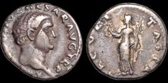Roman Imperial Otho. A.D. 69. AR denarius. 3.13 gm. 18 mm. Rome mint. Struck 15 January - 8 March. His bare head right; IMP [M?] OTHO CAESAR AVG TR P / Securitas standing left, holding wreath and scep