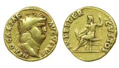 Gold Coin Nero - Aureus nd AU. Aureus nd (Rome, AD 65-66). IVPPITER CVSTOS. 7,31 g. SM 1930. MBC VF