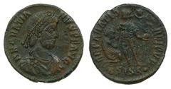 Ancient coin Gratian - AE 2 nd AE. AE 2 nd (Siscia, 379-383 d.C.). REPARATIO REI PVB SISC. 4,66 g. SM 20008. MBC VF
