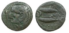 Ancient coin Gades - Semis nd AE. Semis nd (entre 100 e 20 a.C.). 3,86 g. AB 1347. MBC VF