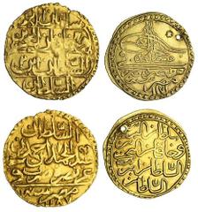 Pair of Islamic Gold coins: Aghlabid. Muhammad I (AH 226-242/840-856 AD), Dinar, AH 232. 4.22 gms. ghalib above, Muhammad below. A-443. Numerous obverse test scratches; Burji Mamluk. al-Ashraf Aynal (