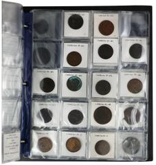 World Coins Album of World Minors. Mostly 18th-20th Century, but some older. AEs, silver and billon. Includes German States, British, Conder tokens, English coin weights, a few ancients - including a 