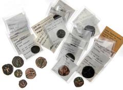 Ancient Coins Kushan Empire. Assortment of AEs (52). Various, mostly larger Units. Good-VF. (52).