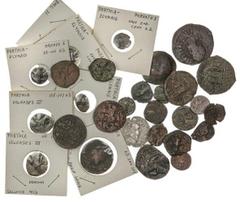 Ancient Coins Ancient Miscellanea. Parthian Drachm (2), VF-EF; a well-worn Alexander the Great Drachm; AE and AR "Napki Malka" Hunnic Drachm, Fine and VF; Elymais small AE units (5) and Tetradrachm, F