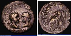 Ancient Coins Roman Sestertius Gordian III and Tranquillina (225-244AD) Thrace. AYT K M ANT ΓOΡΔIANOC AYΓ CEB-TRANKVL-LEINA, laureate, draped bust of Gordian III right, facing draped bust of Tranquill