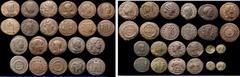 Ancient Coins Roman Ae3 and Ae4 (21) includes Licinius I, Licinius II (2), Constantine I (11), Julian II (3), Helena, Fausta, and Romulus & Remus commemorative types (2), in mixed grades, some VF, alo