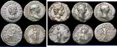 Ancient Coins Roman Denarii (5) Trajan (98-117AD) Obverse: Laureate bust right, IMP CAES NER TRAIANO OP[TIMO AVG GER DAC], Reverse: Mars advancing right, carrying trophy P M TR P COS VI P P SPQR 2.92 