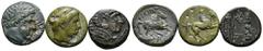 LOTS ANTIKE Varia und Lots. Lot Griechen (3). Lot aus 3 griechischen Bronzen: 2x Philippos II. und 1x Alexandros III. Um f.s.sch. (D).