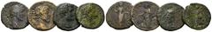 LOTS ANTIKE Varia und Lots. Lot Römer (4). Kleines Lot aus: 1x As von Antoninus Pius, 1x Dupondius sowie 1x As von Marcus Aurelius und 1x As von Clodius Albinus. Um sch. und sch.-s.sch. (D).