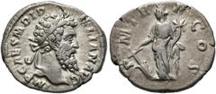 RÖMISCHE KAISERZEIT Didius Iulianus (193) Denarius (2,99 g), Roma, März-Mai 193 n. Chr. Av.: IMP CAES M DID - IVLIAN AVG. Kopf mit Lorbeerkranz n.r. Rv.: P M TR - P COS, Fortuna mit Ruder und Cornucop
