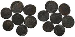 ANTIKE LOTS VARIA UND LOTS. Lot Römer (7). Lot aus 7 Folles von Diocletianus (1x) bis Maxentius (1x), darunter: 3x Galerius und 2x Maximinus Daia. Um f.s.sch. und s.sch., manche etwas besser. (D).