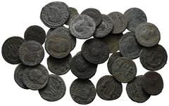 ANTIKE LOTS VARIA UND LOTS. Lot Römer (ca. 30). Lot aus ca. 30 römischen Bronzemünzen. Hauptsächlich Constantinus I. und seine Familie. Um sch. und sch.-s.sch. (D).