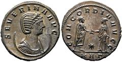 Ancient Coins RÖMISCHE KAISERZEIT Severina (274-275) AE-Antoninianus (3,77 g), Serdica (Sofia), 8. Emission, dritte Prägephase, 3. Offizin, November 274-September 275 n. Chr. Büste mit Diadem und Drap
