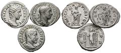Ancient Coins - Group Lots ANTIKE Varia und Lots Lot Römische Kaiserzeit (3) Lot aus 3 Denarii: 1x Severus Alexander, 1x Iulia Mamaea und 1x Maximinus Thrax. Um s.sch. und s.sch.+