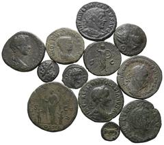 Ancient Coins - Group Lots ANTIKE Varia und Lots Lot Antike (12) Lot aus 12 Bronzemünzen, dabei: 1x keltische AE-Tetradrachme, 3x Lokalbronze aus Viminacium (1x Gordianus III., 1x Philippus I. und 1x 