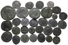 Ancient Coins - Group Lots ANTIKE Varia und Lots Lot Römer (ca. 31) Lot aus ca. 31 Münzen von der Republik (1x Quinarius Crawford 333/1) bis Valentinianus II. (1x AE-Münze), dabei: 1x Sestertius des T