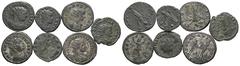 Ancient Coins - Group Lots ANTIKE Varia und Lots Lot Römische Kaiserzeit (7) Lot aus 7 AE-Antoniniani von Claudius II. (1x) bis Diocletianus (1x), dabei: 2x Quintillus und 1x Florianus. Um sch.-s.sch.