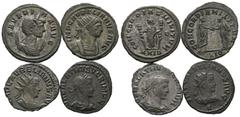 Ancient Coins - Group Lots ANTIKE Varia und Lots Lot Römische Kaiserzeit (4) Lot aus 4 AE-Antoniniani: 2x Aurelianus/Vaballathus, 1x Aurelianus und 1x Severina. Um s.sch. und s.sch.+